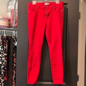 Loft Petite Red Legging-style Pants